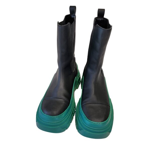 Mango Contrast Sole Chunky Chelsea Ankle Boots 40 - Picture 4 of 10